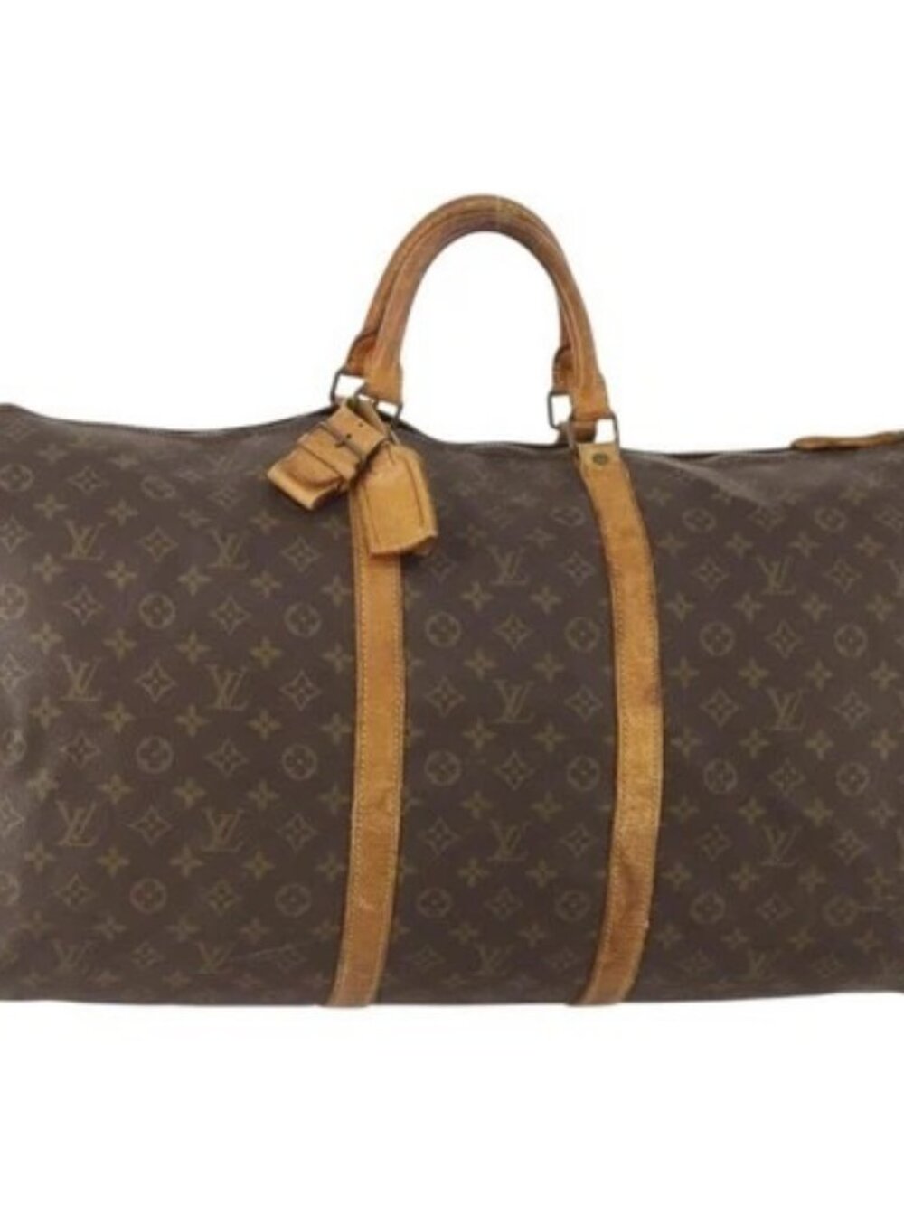 LOUIS VUITTON Monogram Keepall 60 Boston Bag M41422 LV Auth 176940